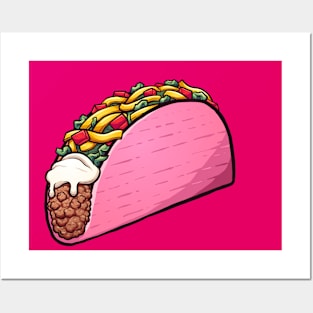 Pink Taco Posters and Art